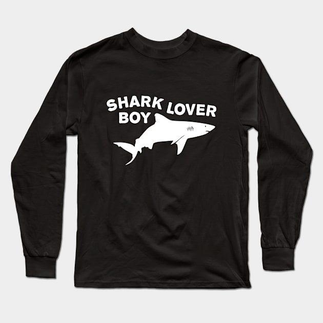 Shark lover boy Long Sleeve T-Shirt by TMBTM